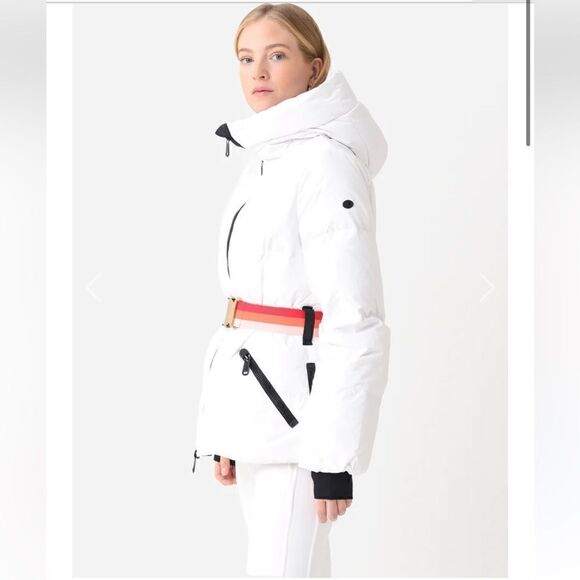 Goldbergh Women’s Snowmass Jacket Belted Ski Coat Waterproof NWT US 12 - Picture 2 of 7